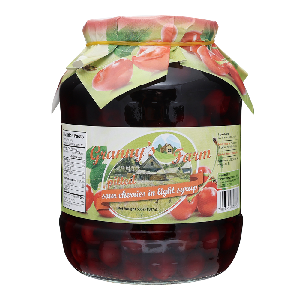 Compote Light Syrup Pitted Sour Cherry – 57.48 fl oz (1.7lt)